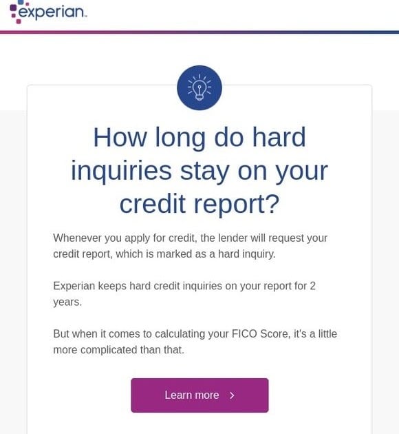 How Long Can Hard Inquiries Stay On Your Credit Report